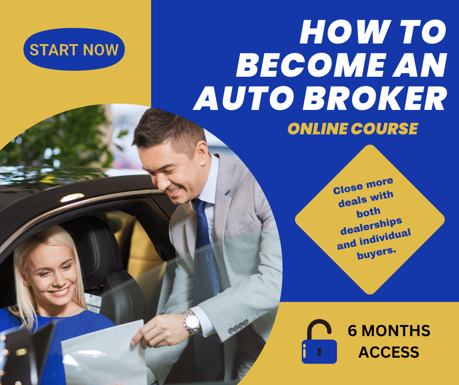 how to become an auto broker course banner